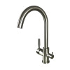 Смеситель для кухни Globus Lux LAZER GLLR-0333-8-StSTEEL с подключением фильтрованной воды сатин
