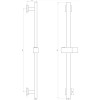 Стойка для душа из нержавеющей стали Globus Lux Черная матовая