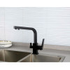 Смеситель для кухни с подключением фильтрованной воды Lamber А4309-6 Черный матовый