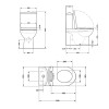 Унитаз напольный Qtap Jay Ultra Quiet​​​​​​​ сиденье Slim Duroplast Soft-close белый