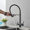 Смеситель для кухни с подключением фильтрованной воды Lamber 908-89 Черный матовый