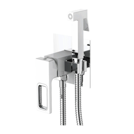Смеситель для биде Lamber 52271W белый с хромом