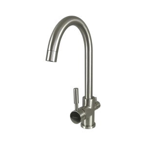 Смеситель для кухни Globus Lux LAZER GLLR-0333-8-StSTEEL с подключением фильтрованной воды сатин. Photo 3