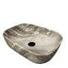 Раковина накладная VBI Ravenna Jasper Glossy серая