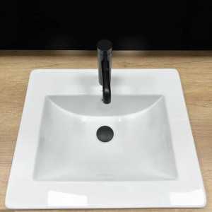 Умивальник врізний VBI Ferrara 50 White білий. Photo 2