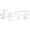 Смеситель для биде Globus Lux хром
