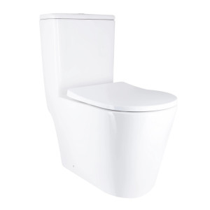 Унітаз підлоговий Qtap Swan Ultra Quiet сидіння Slim Duroplast Soft-close Quick relase білий