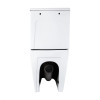 Унитаз напольный Qtap Vlasta Ultra Quiet сиденье Slim Duroplast Soft-close Quick relase белый