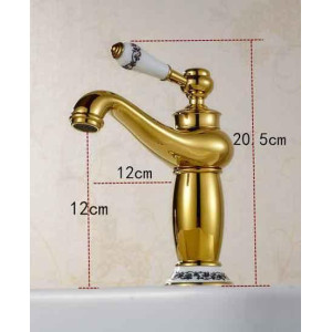 Змішувач для умивальника DECO GOLD 0169-7 Золото. Photo 2