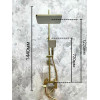 Душова колона зі змішувачем  Kant 009-J Brushed Gold матове золото