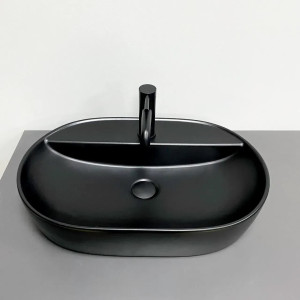 Умивальник накладний VBI TERNI Black Matt чорний. Photo 3