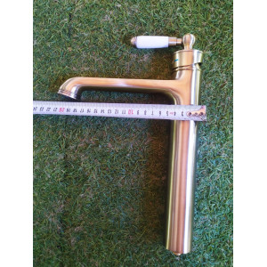 Змішувач для умивальника (чаші) Vintage Bronze 001 HIGH Бронза. Photo 2