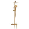 Душевая система Yoka Oman 25 Therm Gold с термостатом золото