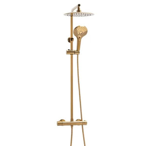 Душова система Yoka Oman 25 Therm Gold з термостатом золото. Photo 2