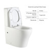 Унитаз напольный Qtap Virgo Ultra Quiet сиденье Slim Duroplast Soft-close Quick relase белый
