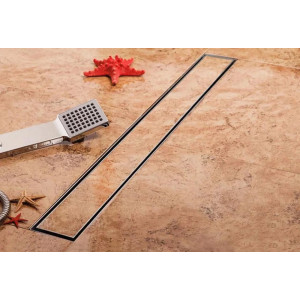 Трап для душу під плитку з суцільноі неіржавіючоі сталі epelli 110 см