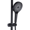 Душевая система Qtap Slavonice Black Matt на три потребителя черная