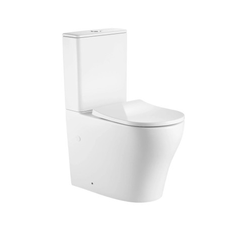 Унитаз напольный Qtap Virgo Ultra Quiet сиденье Slim Duroplast Soft-close Quick relase белый