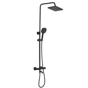 Душевая система Globus Lux Termostatic R GLA-0041T-BB черная