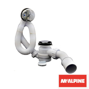 Сифон для ванни з механізмом клік-клак McAlpine HC2600CLAB бронза. Photo 3