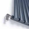 Радіатор дизайнерський вертикальний Rimini 8/1500 Чорний матовий 1500*470