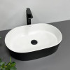 Умывальник накладной VBI Verona 50 Black White черный