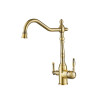 Смеситель с подключением фильтрованной воды 2 в 1 Lamber 12034 Gold