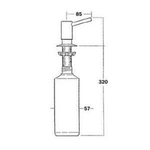 Дозатор миючих засобів McAlpine HC20CPB Хром. Photo 3