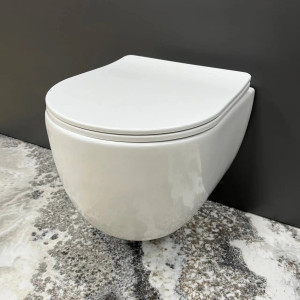 Унітаз підвісний VBI Vulcano White soft-close дюропласт