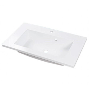 Умивальник врізний під стільницю Fancy Marble Josefine 700 білий. Photo 2