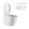 Унитаз подвесной Qtap Robin Ultra Quiet с сиденьем Slim Duroplast Soft-close Quick relase белый