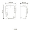Сушарка для рук з нержавіючої сталі Hotec Stainless Steel сатін