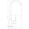 Смеситель для кухни Globus Lux Milano GLM-203SQ-BB черный