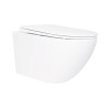 Унитаз подвесной Qtap Jay Ultra Quiet с сиденьем Slim Duroplast Soft-close Quick relase белый