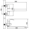 Смеситель для ванны Lamber 31141H хром