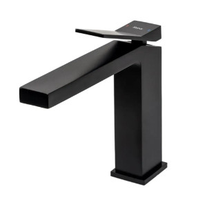 Смеситель для раковины Rea Duet Black черный. Photo 2