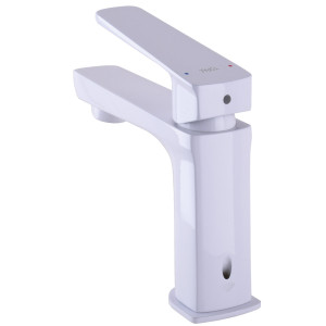 Смеситель для умывальника TOPAZ LEXI TL 21201-H57-WW белый. Photo 3