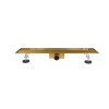 Трап в душ тонкий в золоті Epelli Slim d'oro 80 см
