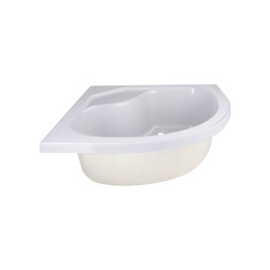 Душовий піддон Lidz Kapielka 90x90 високий білий. Photo 3