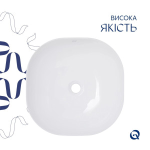 Умывальник накладной Qtap Kolibri 425х425х140 мм. Photo 3