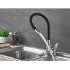 Смеситель для кухни из нержавеющей стали Lamber 18201 с силиконовым изливом в разных цветах