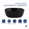 Умывальник накладной Qtap Kolibri 400x400x140мм черный
