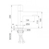 Смеситель для раковины Lamber G1055-86 черный матовый