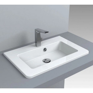Умивальник врізний під стільницю Fancy Marble Annabelle 600 білий