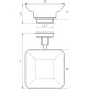 Мильниця TOPAZ чорна