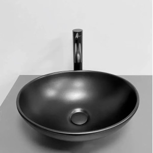 Умивальник накладний VBI PARMA Black Matt чорний. Photo 3