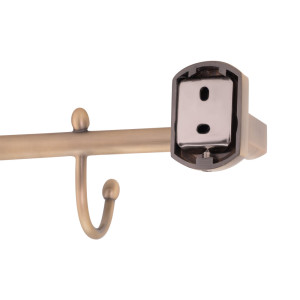 Рушникотримач Qtap Liberty 3 гачка бронза. Photo 3