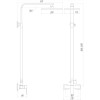 Душевая система из нержавеющей стали Globus Lux SICILIA SBQ-SH-125-BB черная