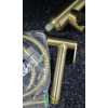 Смеситель для биде скрытого монтажа Hans 002-A Inner Brushed Gold матовое золото