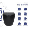 Унитаз подвесной Qtap Robin черный